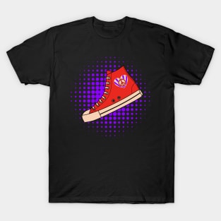 Red High Top Sneaker T-Shirt